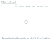 Tablet Screenshot of belleandbeaujewellery.com